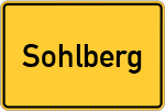 Place name sign Sohlberg