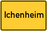 Place name sign Ichenheim