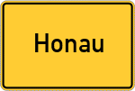 Place name sign Honau