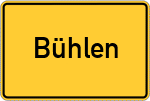 Place name sign Bühlen