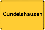 Place name sign Gundelshausen