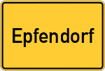 Place name sign Epfendorf