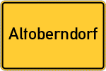 Place name sign Altoberndorf