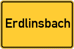 Place name sign Erdlinsbach