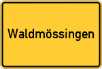 Place name sign Waldmössingen