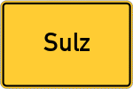 Place name sign Sulz