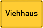 Place name sign Viehhaus