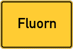 Place name sign Fluorn