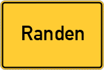 Place name sign Randen