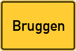 Place name sign Bruggen