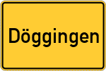 Place name sign Döggingen
