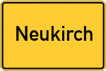 Place name sign Neukirch