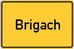 Place name sign Brigach