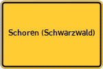 Place name sign Schoren (Schwarzwald)