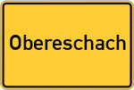 Place name sign Obereschach