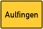 Place name sign Aulfingen