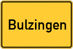 Place name sign Bulzingen