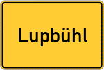 Place name sign Lupbühl