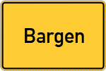 Place name sign Bargen