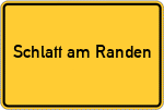 Place name sign Schlatt am Randen