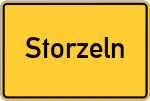 Place name sign Storzeln