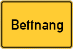 Place name sign Bettnang