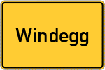 Place name sign Windegg