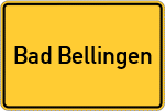 Place name sign Bad Bellingen