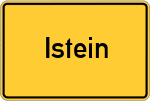 Place name sign Istein