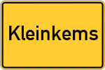 Place name sign Kleinkems