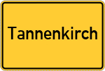 Place name sign Tannenkirch