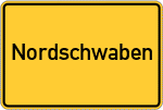 Place name sign Nordschwaben