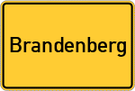 Place name sign Brandenberg