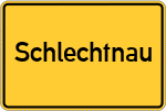 Place name sign Schlechtnau
