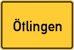 Place name sign Ötlingen