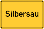 Place name sign Silbersau