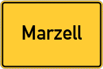 Place name sign Marzell