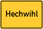 Place name sign Hechwihl