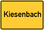 Place name sign Kiesenbach