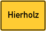 Place name sign Hierholz