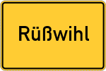 Place name sign Rüßwihl
