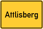 Place name sign Attlisberg