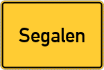 Place name sign Segalen
