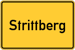 Place name sign Strittberg
