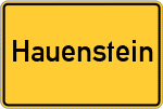 Place name sign Hauenstein