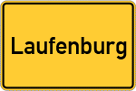 Place name sign Laufenburg