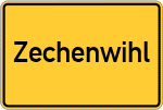 Place name sign Zechenwihl