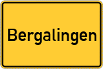 Place name sign Bergalingen