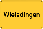 Place name sign Wieladingen