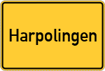 Place name sign Harpolingen